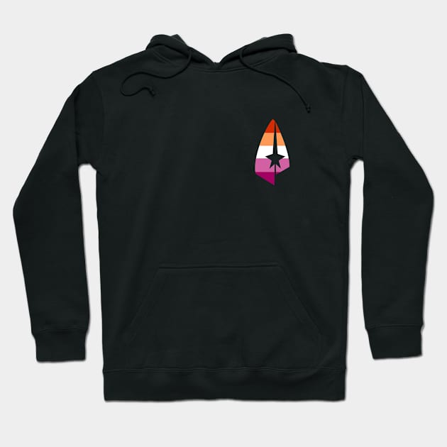 Pride Lesbian Treksphere Logo Hoodie by Treksphere